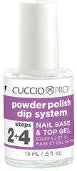 Cuccio Pro Powder Polish - Nail Base & Top Gel - Step 2+4
