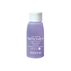 Zoya nail polish remover bottle on a white background