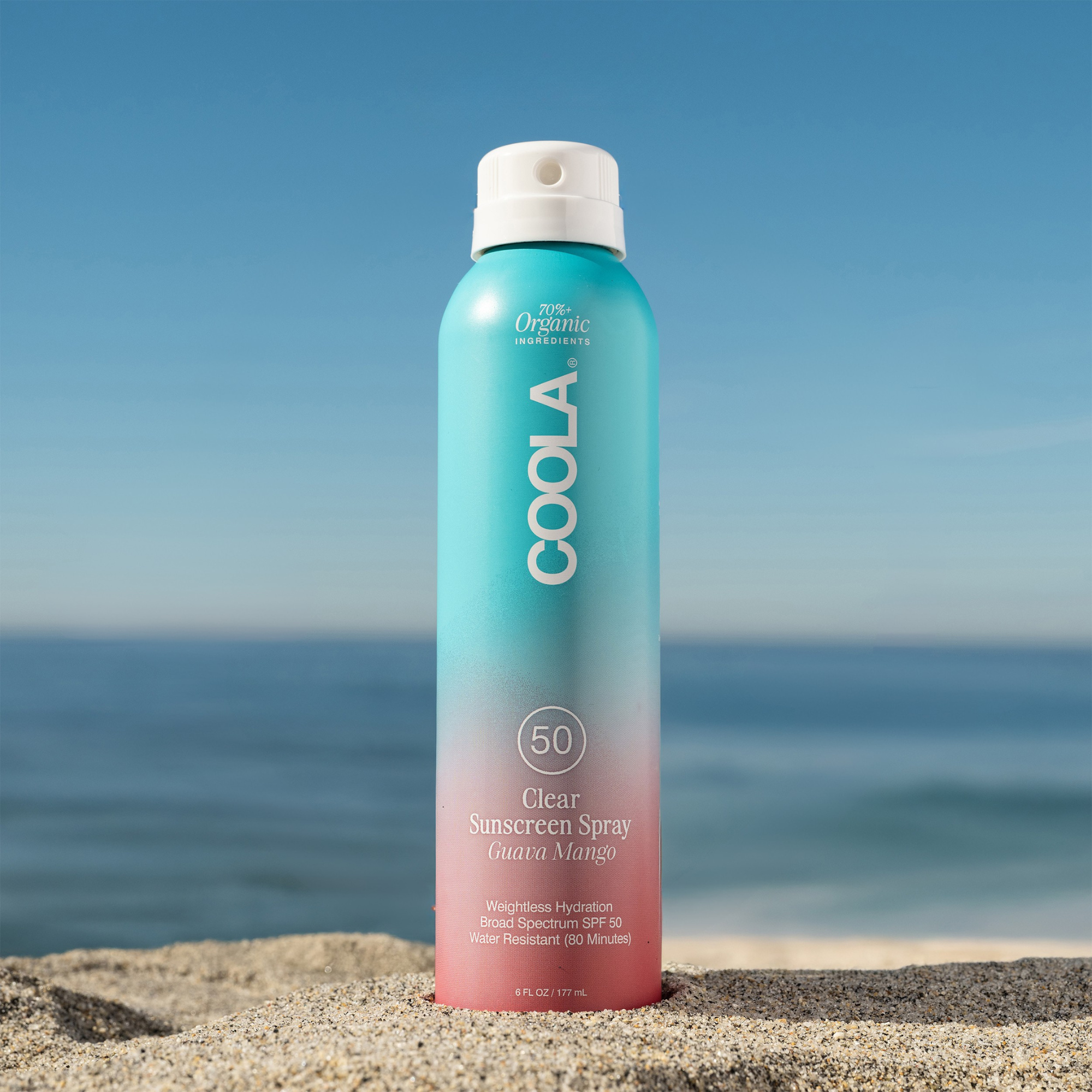 Coola Clear Sunscreen Spray SPF50 - Guava Mango 177ml CL10420