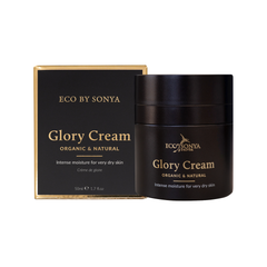 ECO BY SONYA Glory Cream jar and packaging on a white background