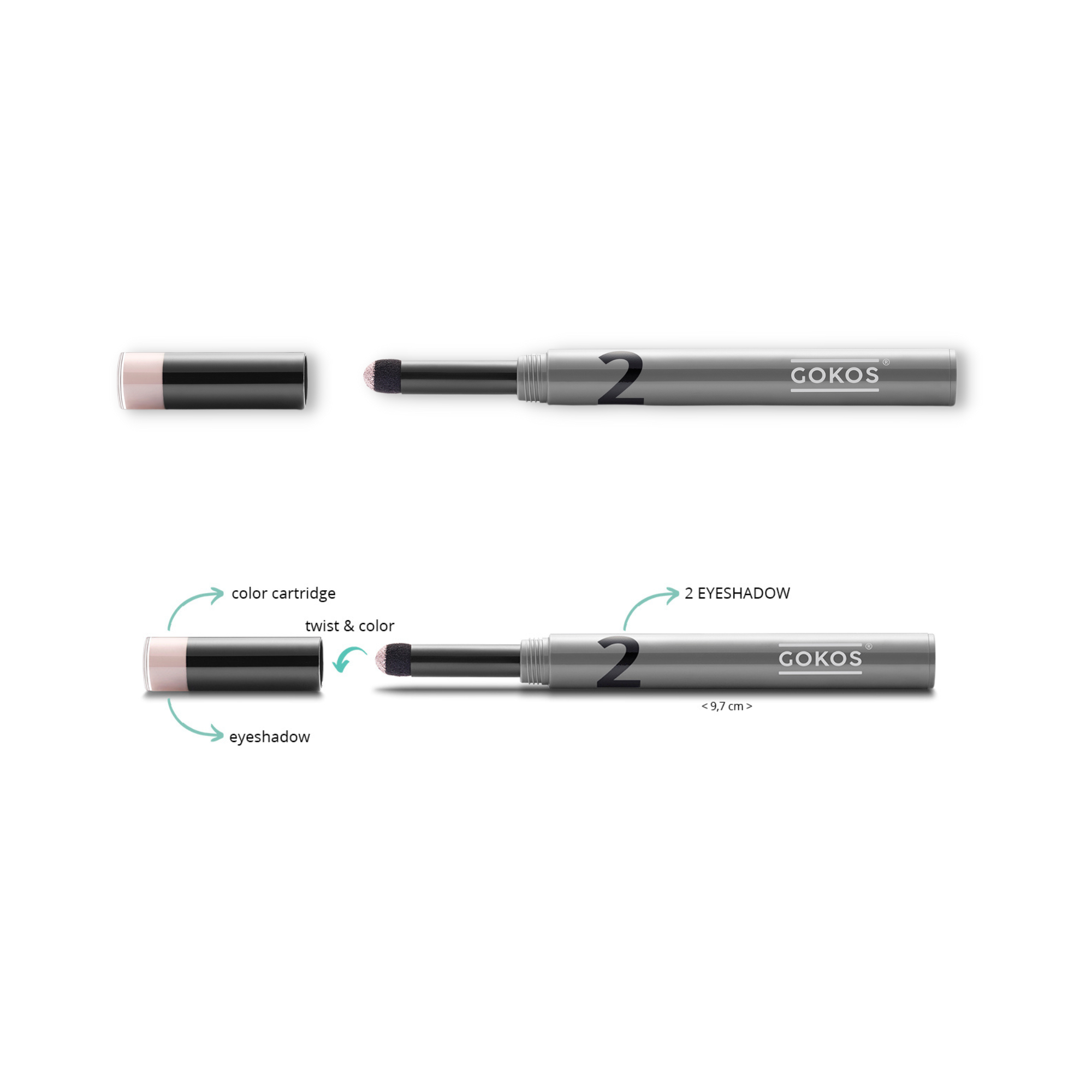 Gokos Eyecolor Rose Porcelain 206